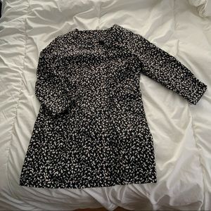 Live a little Black and white jacket 3/4 sleeve